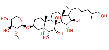 (24S)-5a-Cholestane-3b,6a,7a,8,15a,16b,26-heptol 3-O-(2-O-methyl)-b-D-xylopyranoside